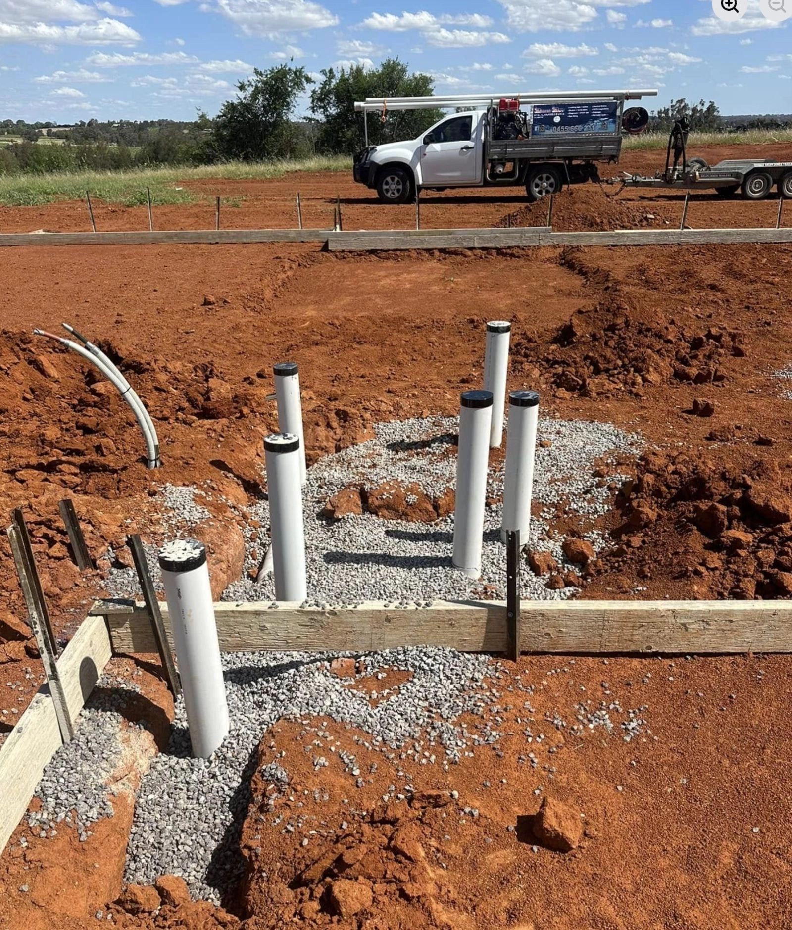 New build slab plumbing rough-in
